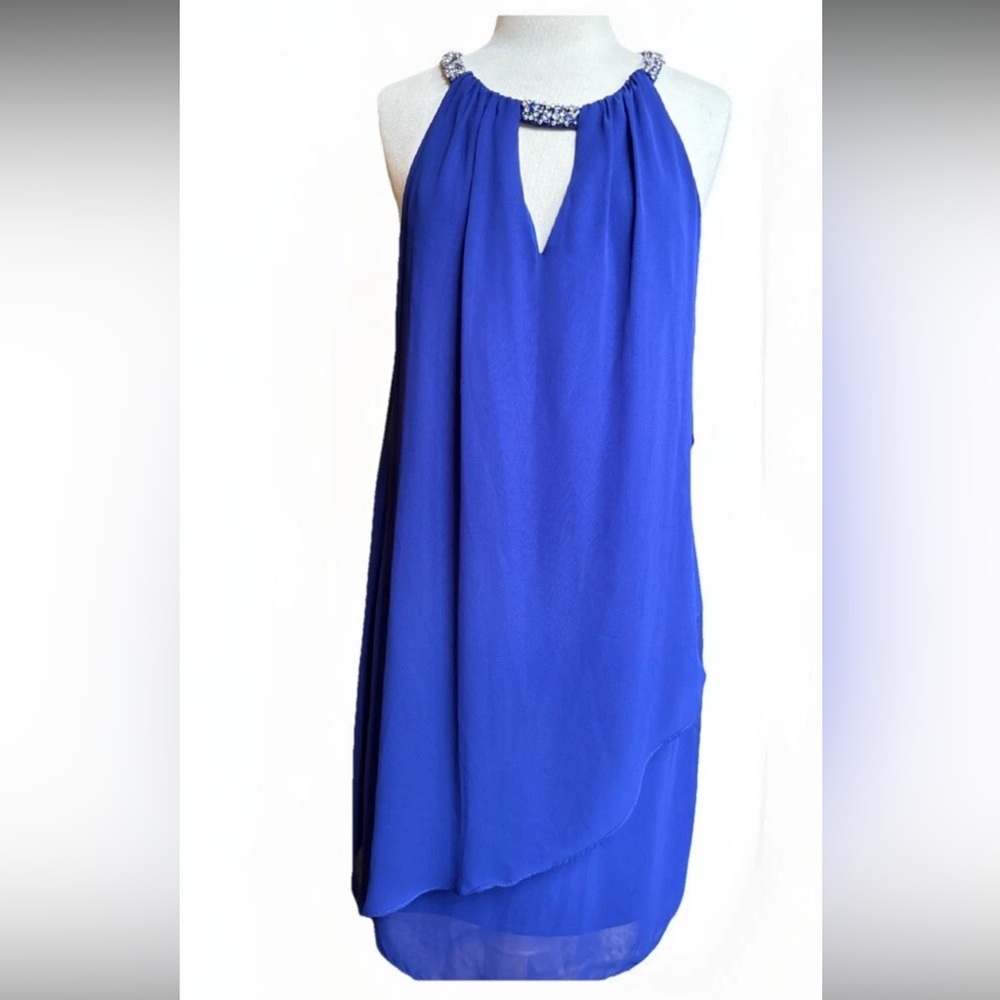 HAILEY LOGAN ADRIANNA PAPEL Dress Purple Size 3/4 EUC Prom Home Coming $89